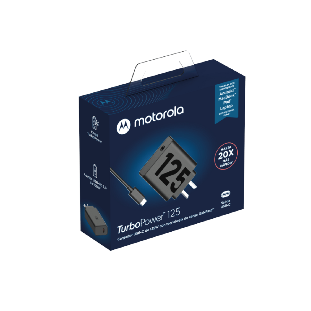 Packaging del Cargador Motorola TurboPower 125W