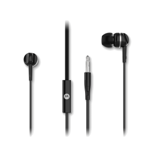 Motorola Earbuds 105 negro con micrófono y ficha 3,5 mm