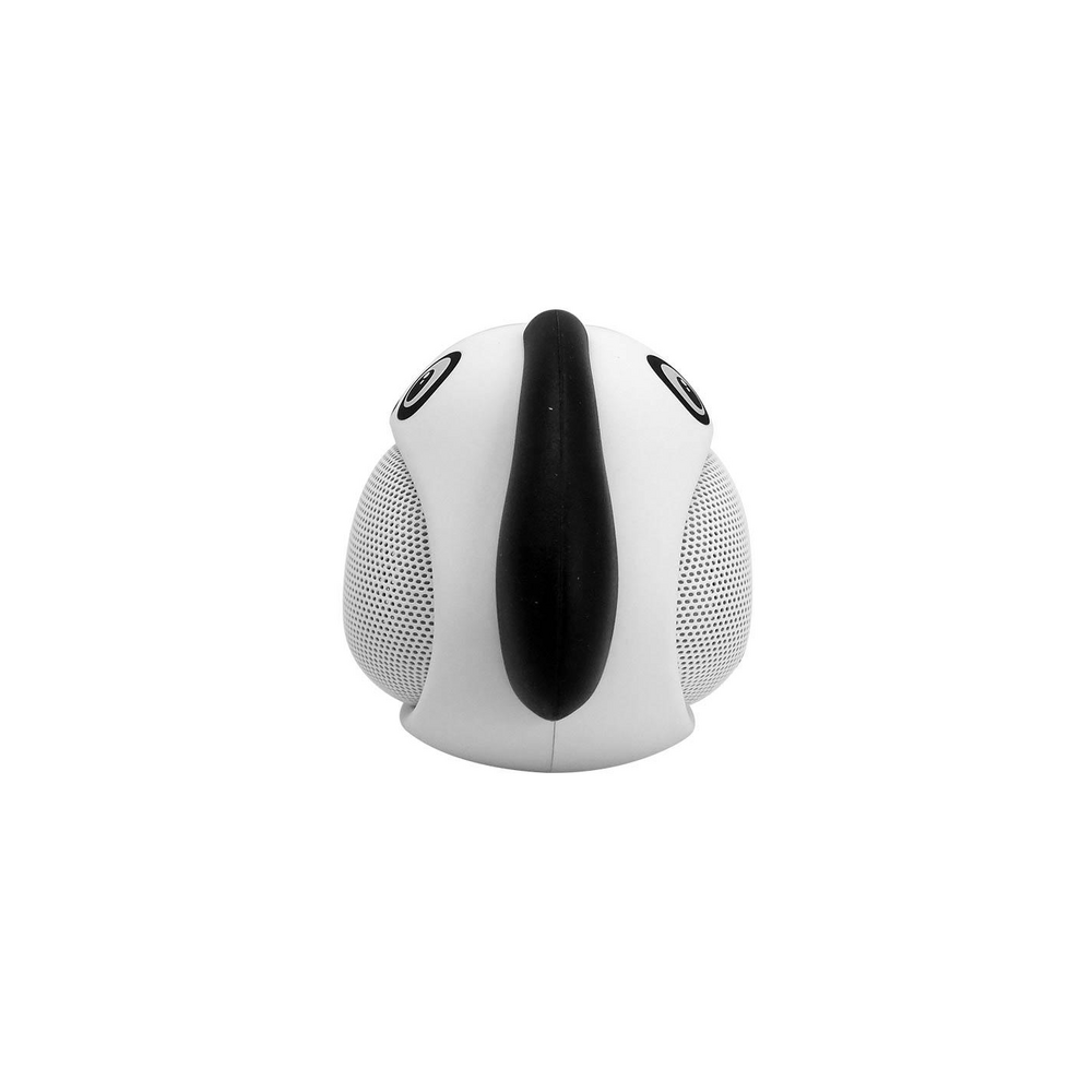 Parlante Bluetooth Nisuta Perro blanco, vista trasera