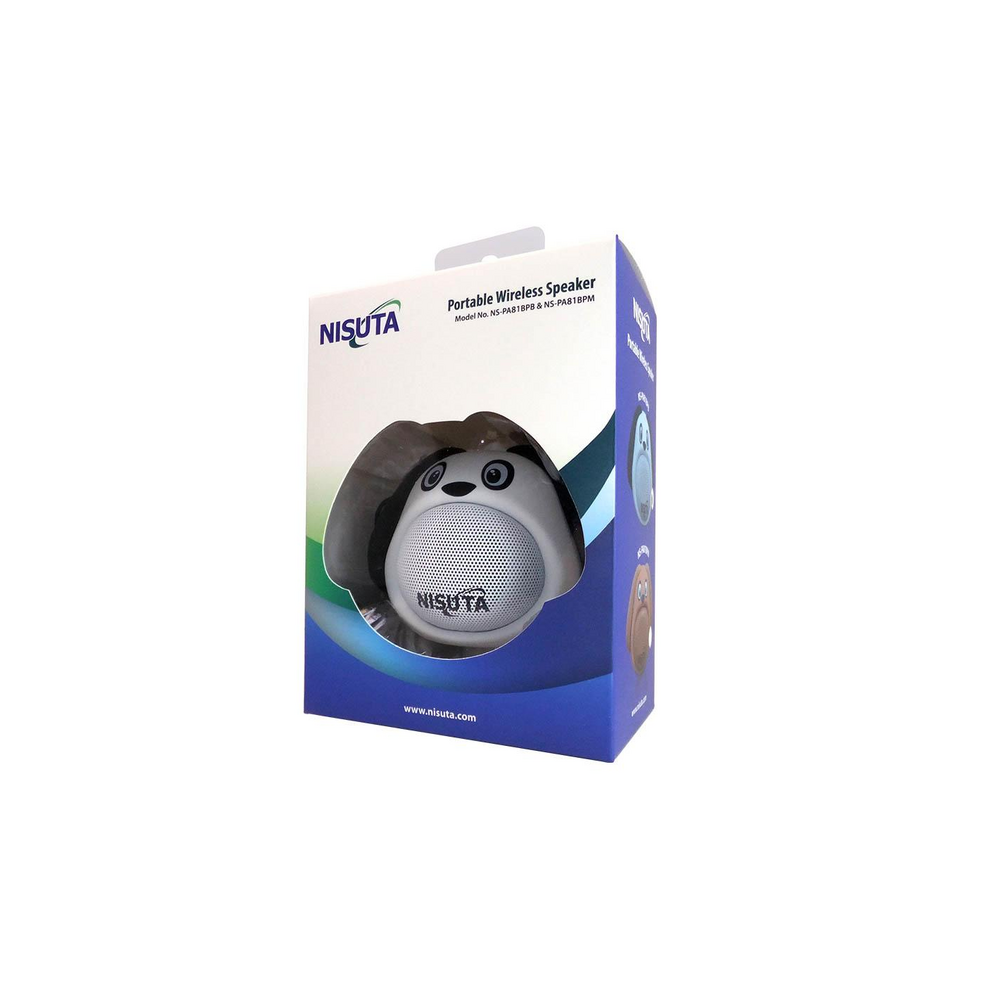 Packaging del Parlante Bluetooth Nisuta Perro